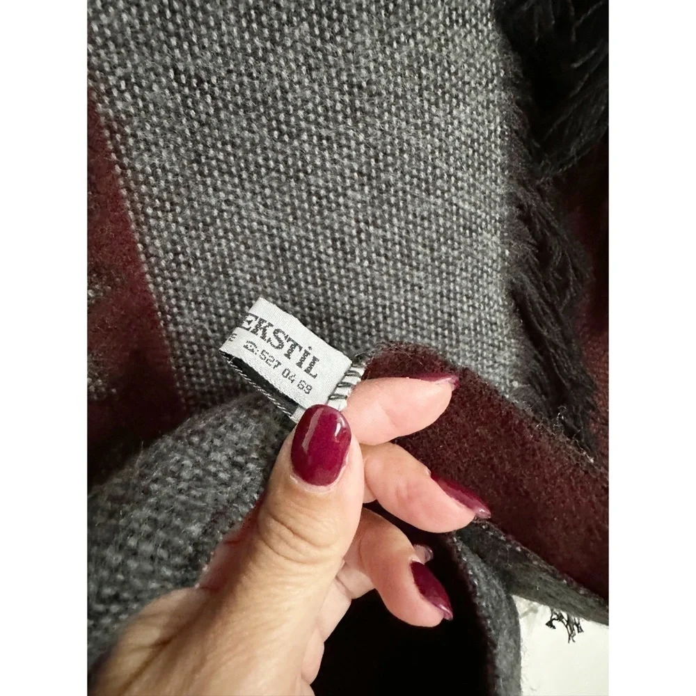 Ozer Tekstil Blanket Wool Scarf Throw Made in Turkey
